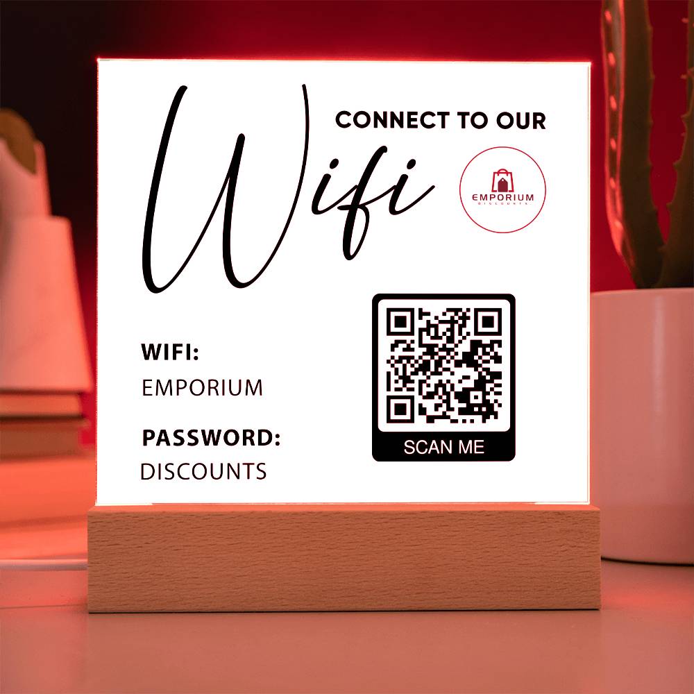 Connect To Our Wifi with Logo