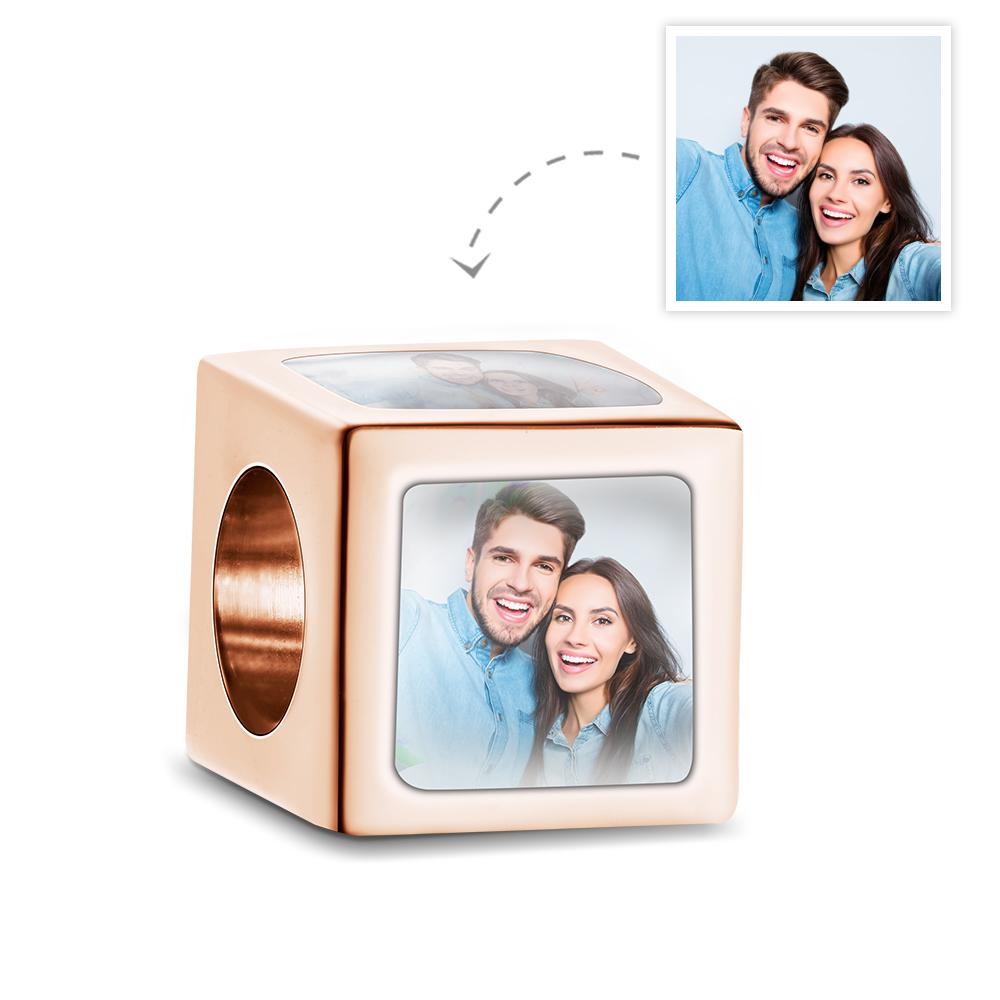 Uniquely customize our four-sided photo copper charm. High-quality copper, each side with your favorite photos. Creative & sentimental, perfect gift for any woman. Birthday, anniversary, or just because. Order now at Emporium Discounts
