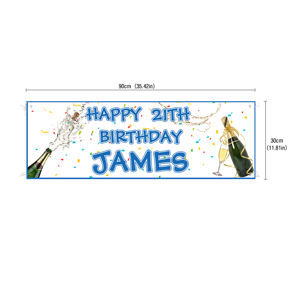 Custom Name Birthday Banner Party Backdrop Decorations Emporium Discounts