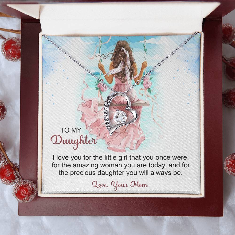 To My Daughter Forever Love Necklace