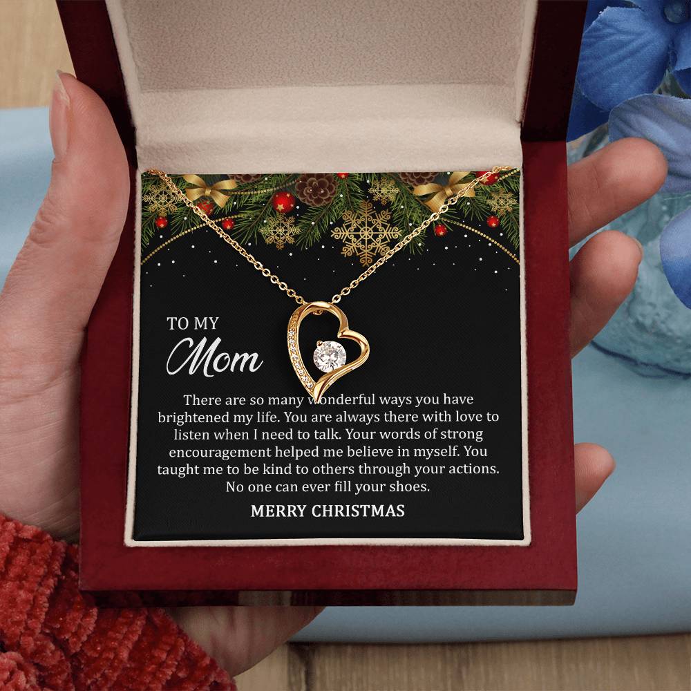 Forever Love Necklace Merry Christmas Mom