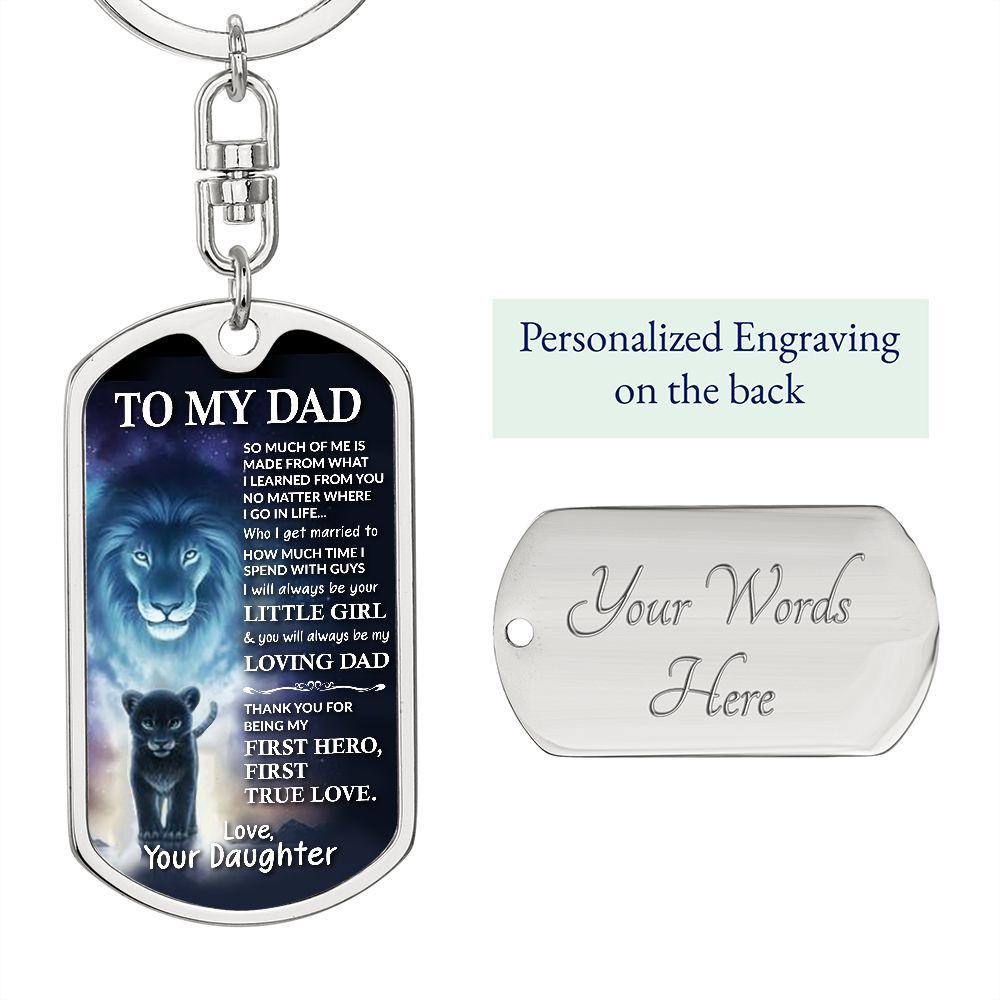 To My Dad Keychain Emporium Discounts