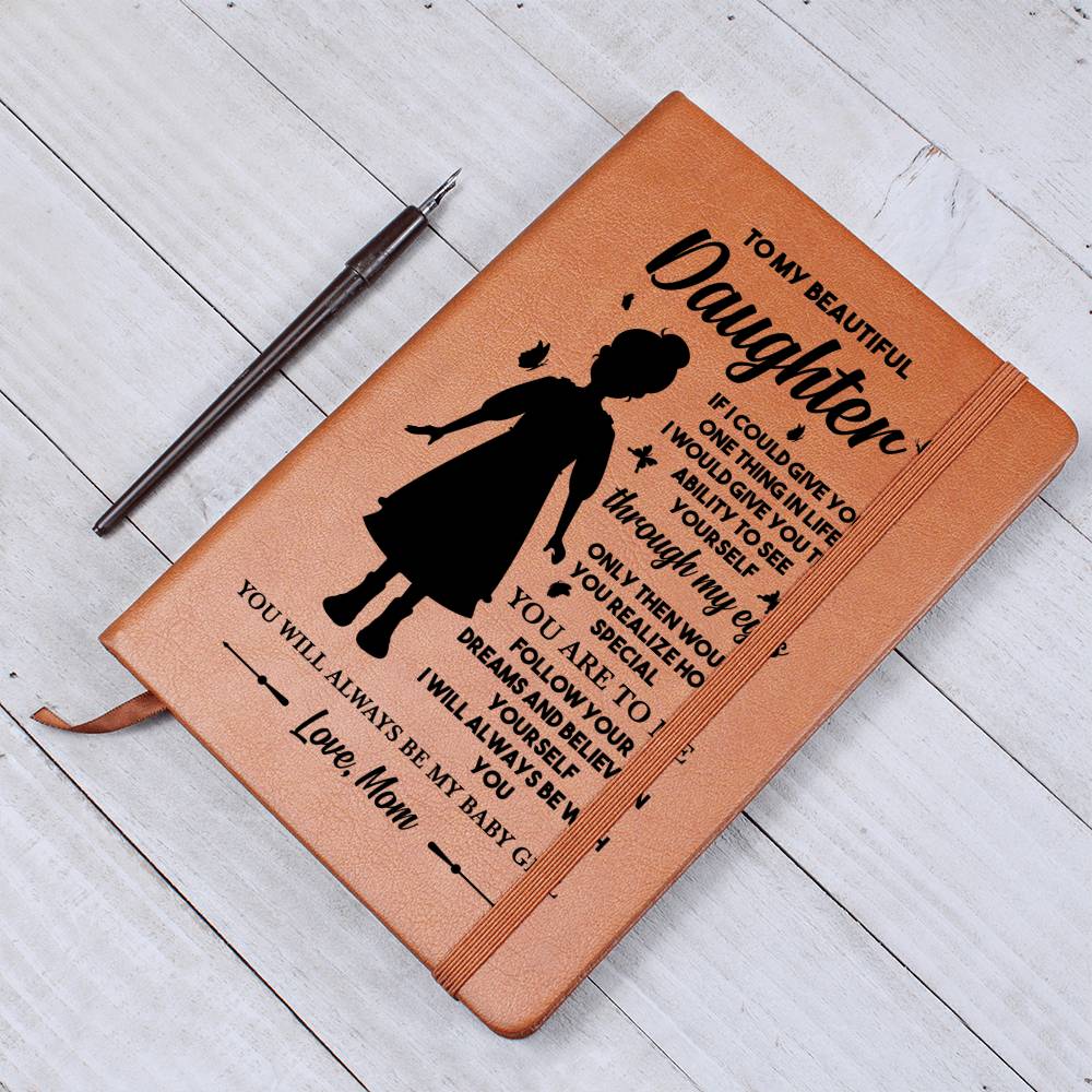 Graphic Leather Journal To My Beautiful Daughter Love Mom Emporium Discounts