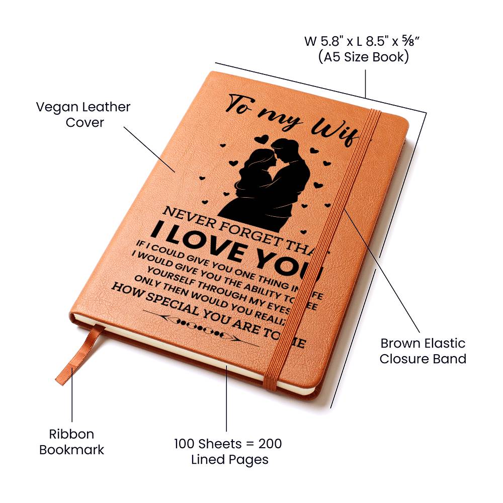 To My Wife, Never Forget That I LOVE YOU Leather Journal Emporium Discounts