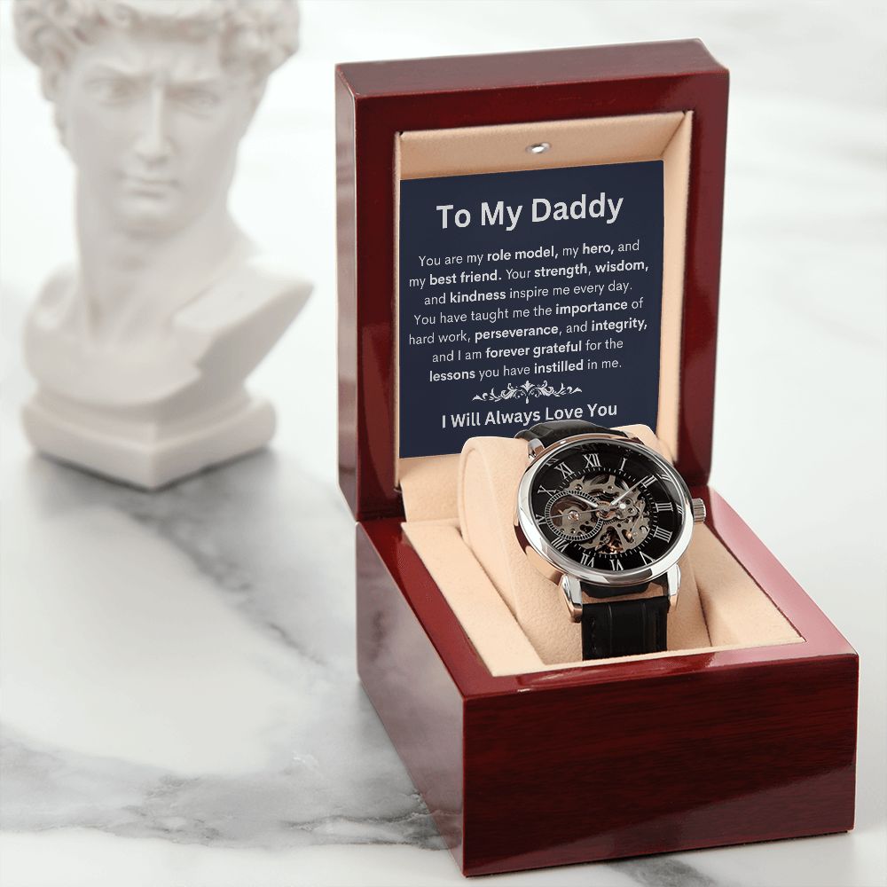 Give the gift of luxury with this handsome and daring timepiece. The Men's Openwork Watch is the perfect blend of classic design and modern styling, making it an essential accessory for your remarkable style. Shop now and Save 67% for Father's Day....