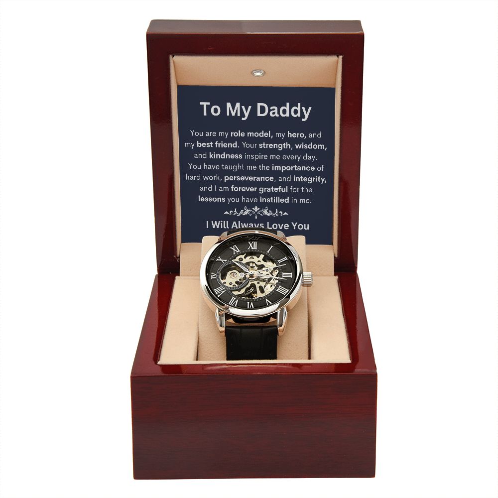 Give the gift of luxury with this handsome and daring timepiece. The Men's Openwork Watch is the perfect blend of classic design and modern styling, making it an essential accessory for your remarkable style. Shop now and Save 67% for Father's Day....