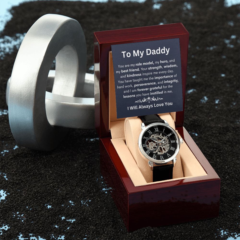 Give the gift of luxury with this handsome and daring timepiece. The Men's Openwork Watch is the perfect blend of classic design and modern styling, making it an essential accessory for your remarkable style. Shop now and Save 67% for Father's Day....