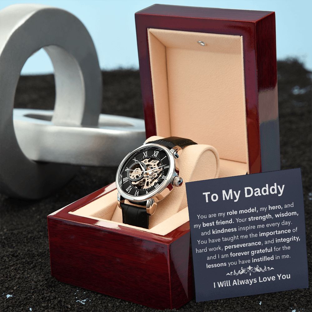 Give the gift of luxury with this handsome and daring timepiece. The Men's Openwork Watch is the perfect blend of classic design and modern styling, making it an essential accessory for your remarkable style. Shop now and Save 67% for Father's Day....