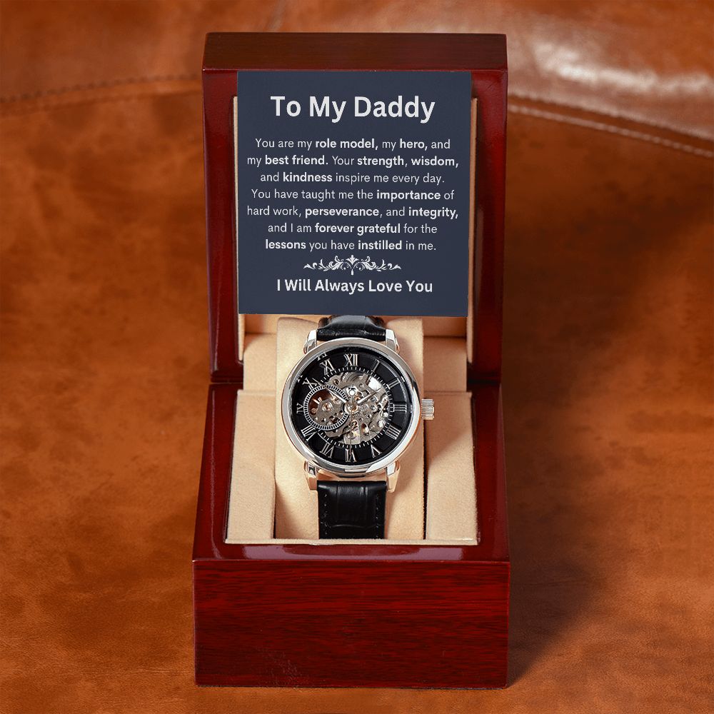 Give the gift of luxury with this handsome and daring timepiece. The Men's Openwork Watch is the perfect blend of classic design and modern styling, making it an essential accessory for your remarkable style. Shop now and Save 67% for Father's Day....