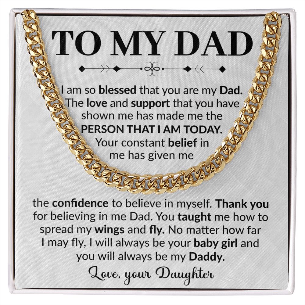 To My Dad I am Blessed That You Are My Dad Love Your Daughter