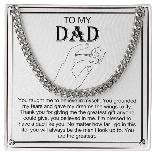 To my DAD -  You taught me to believe in myself. You grounded my fears and gave my dreams the wings to fly. Thank you for giving me the greatest gift anyone could give. You believe in me. I'm blessed to have a dad like you. No matter how far I go in this life, you will always be  the man I look up to. You are the greatest. Get your father's Day gift or birthday present for you dad at 50% discounts with Emporium Discounts