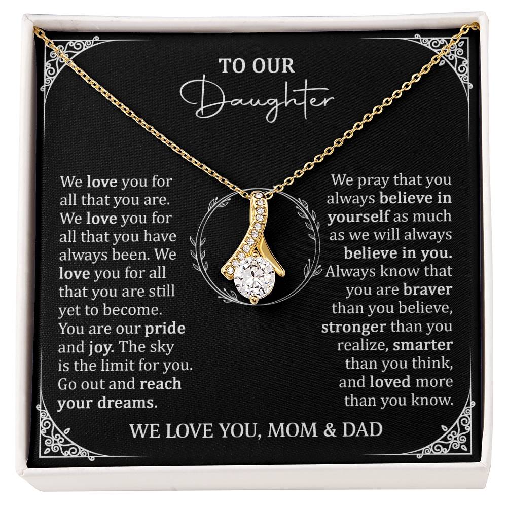 To My Daughter Alluring Beauty Necklace