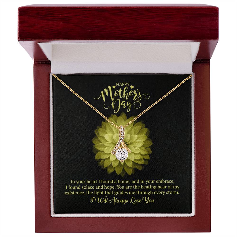 Happy Mother's Day Alluring Beauty Necklace (Yellow & White Gold Variants)