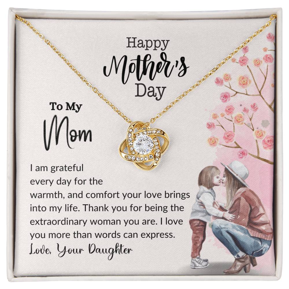 Happy Mother's Day Love Knot Necklace