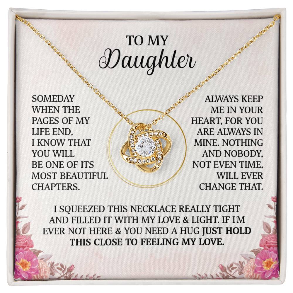 My Beautiful Daughter I Squeeze This Necklace With All My Love