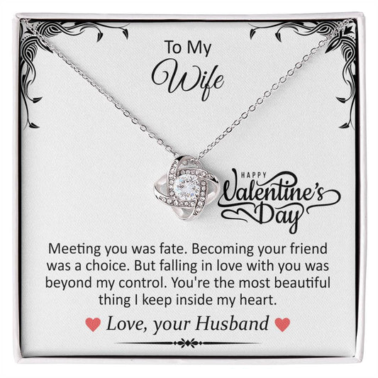 To My Wife  Love Knot Necklace