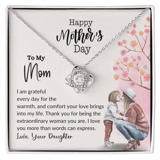 Happy Mother's Day Love Knot Necklace