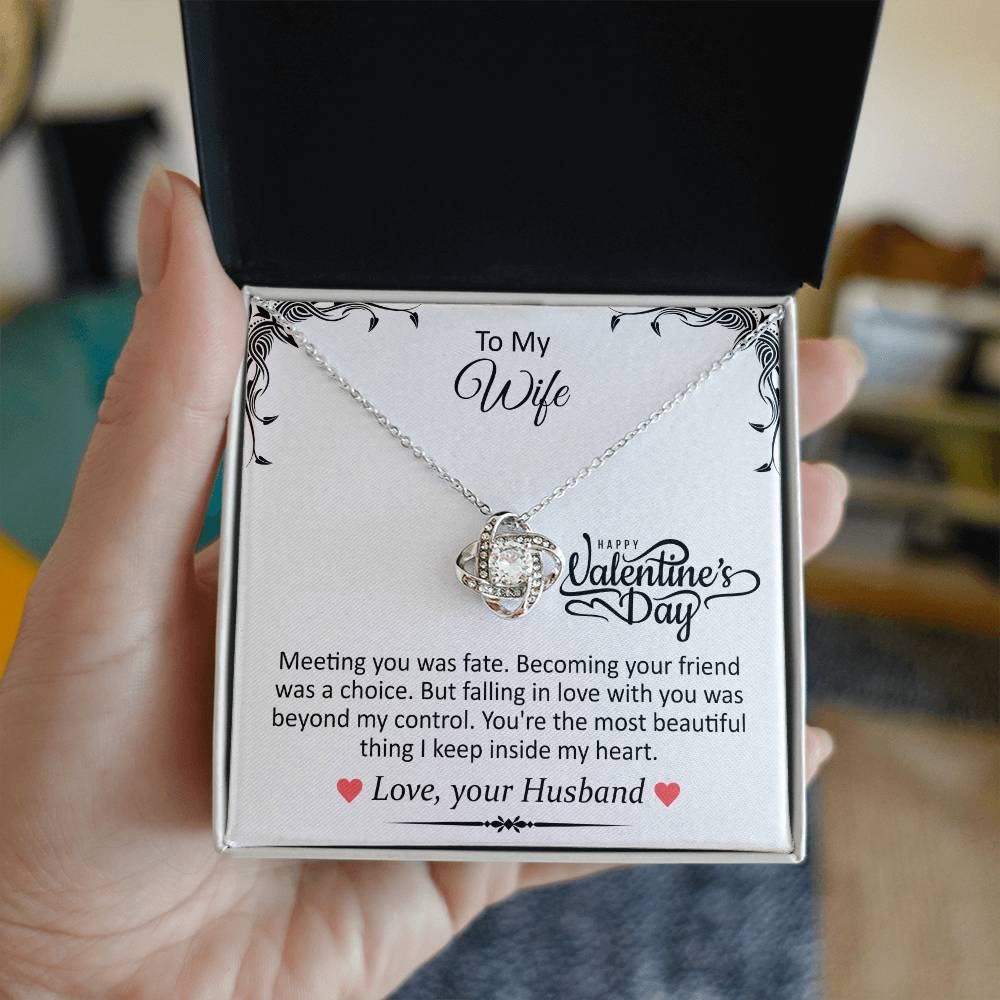 To My Wife  Love Knot Necklace