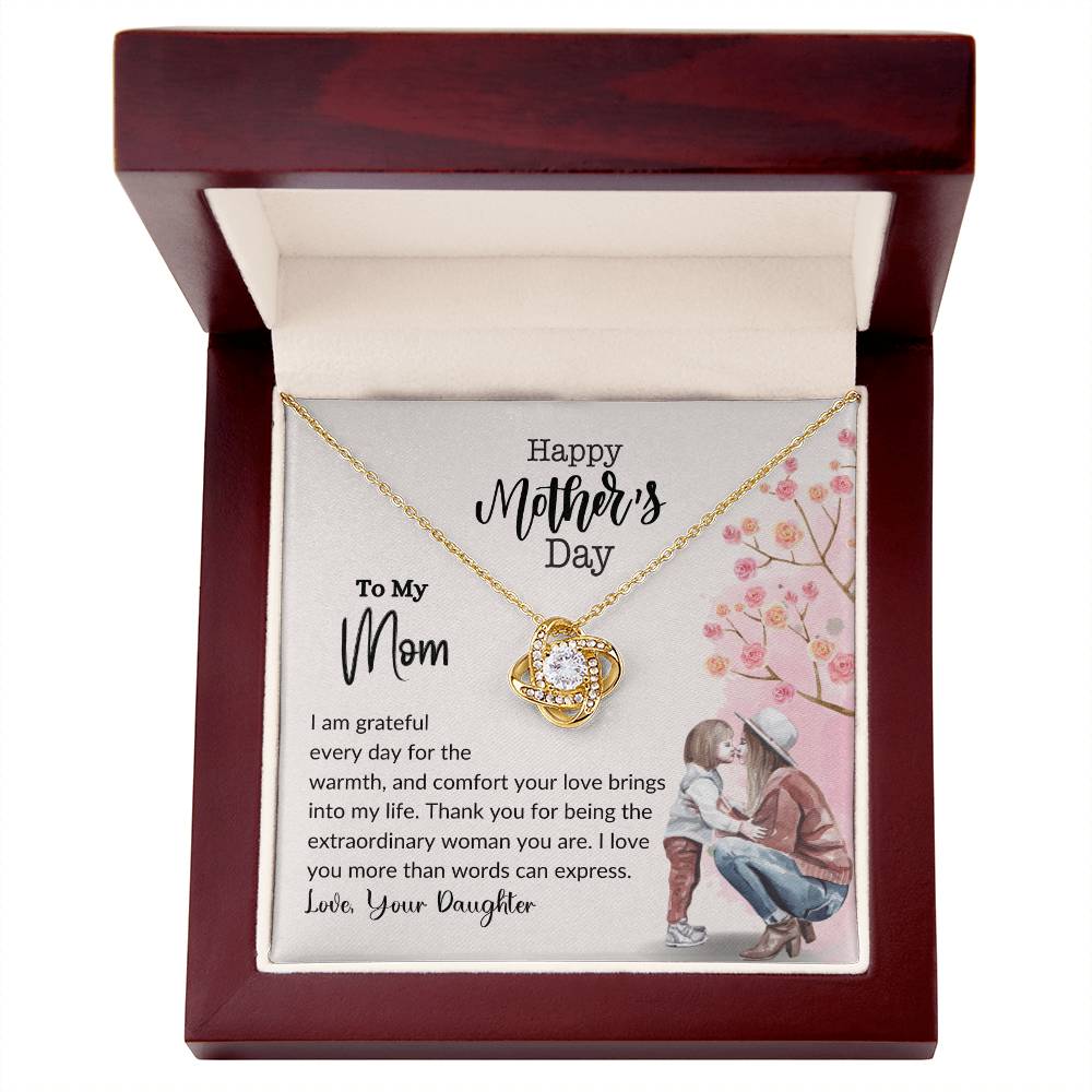 Happy Mother's Day Love Knot Necklace