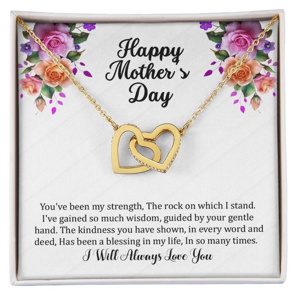 Interlocking Hearts Necklace (Yellow & White Gold Variants)