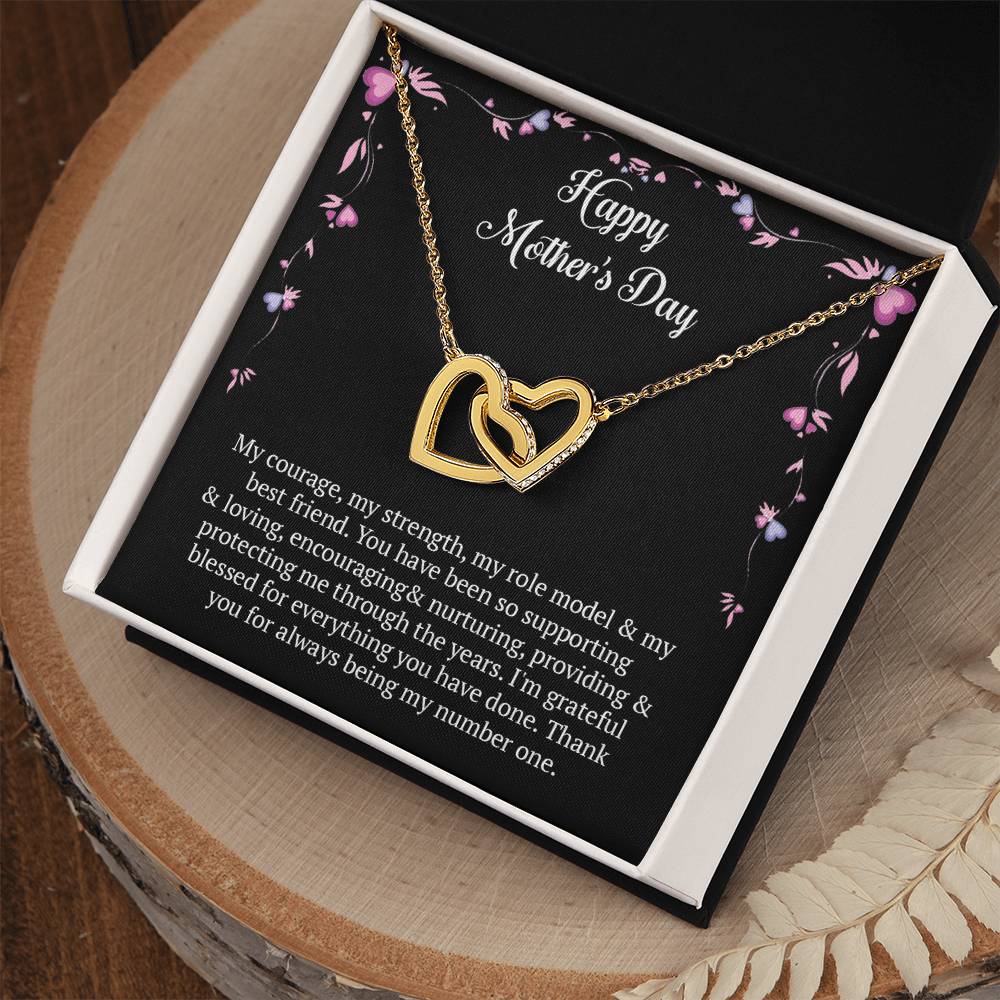 Interlocking Hearts Necklace (Yellow & White Gold Variants)