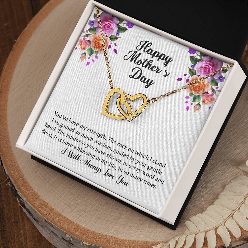 Interlocking Hearts Necklace (Yellow & White Gold Variants)