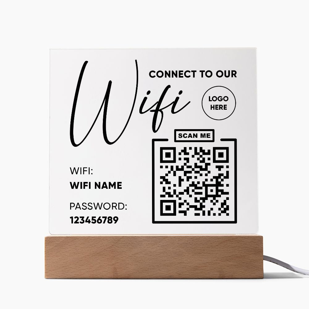 Connect To Our Wifi with Logo Scan Me -  Qcode - Wifi name and password Emporium Discounts