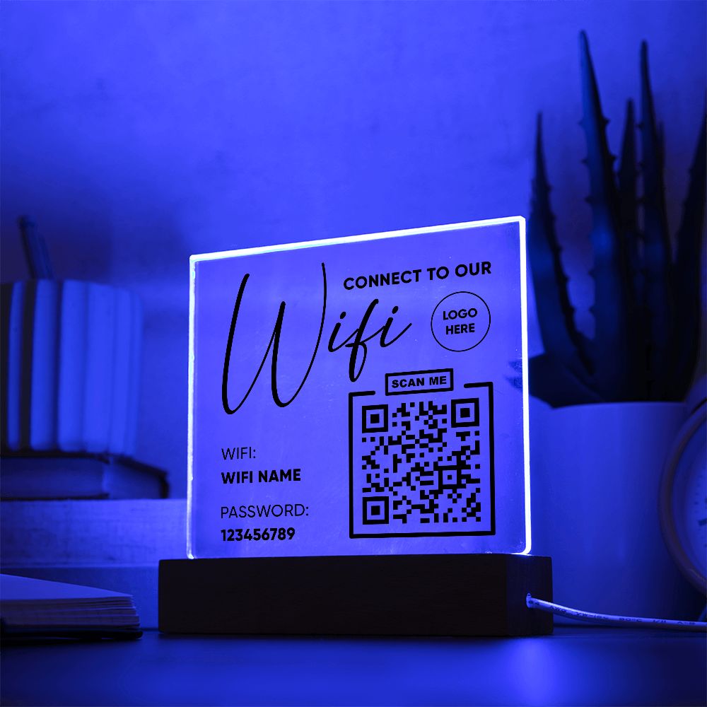 Connect To Our Wifi with Logo Scan Me -  Qcode - Wifi name and password Emporium Discounts