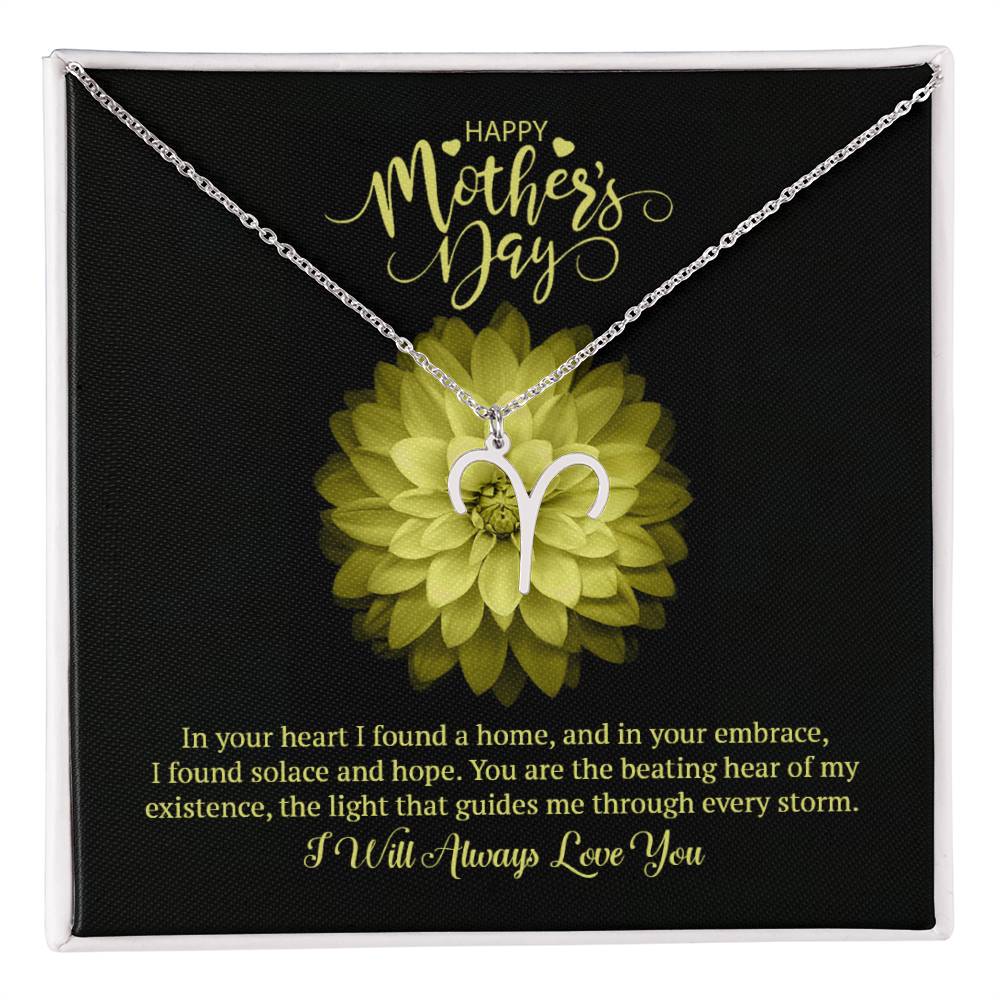 Happy Mother's Day Zodiac Symbol Necklace