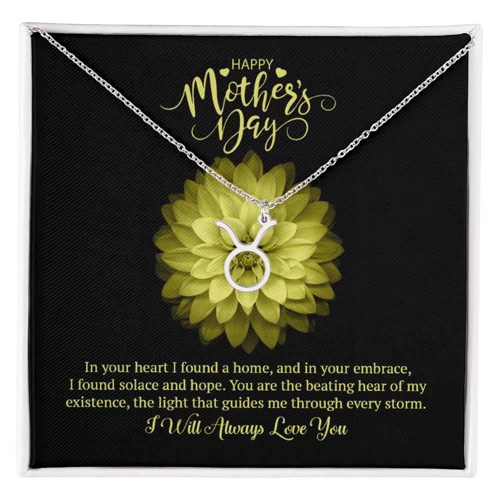 Happy Mother's Day Zodiac Symbol Necklace