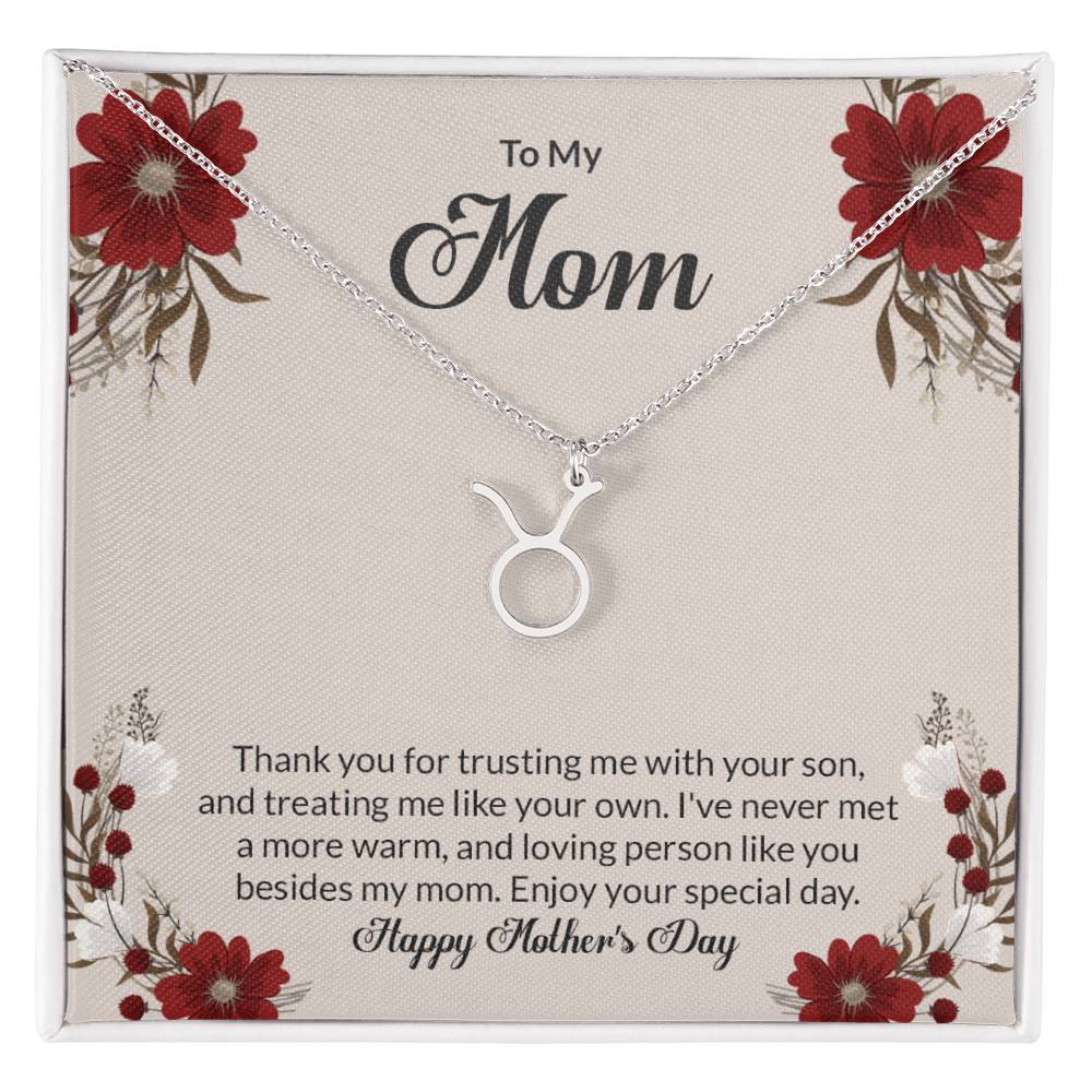 Happy Mother's Day Zodiac Symbol Necklace