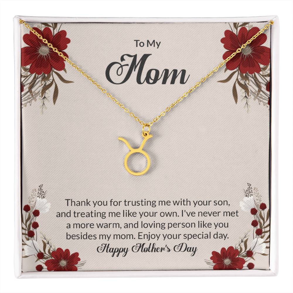 Happy Mother's Day Zodiac Symbol Necklace