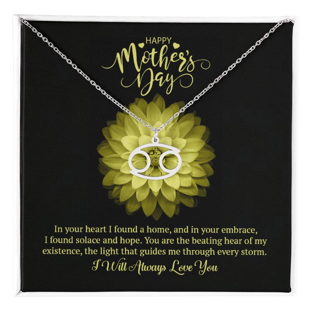 Happy Mother's Day Zodiac Symbol Necklace