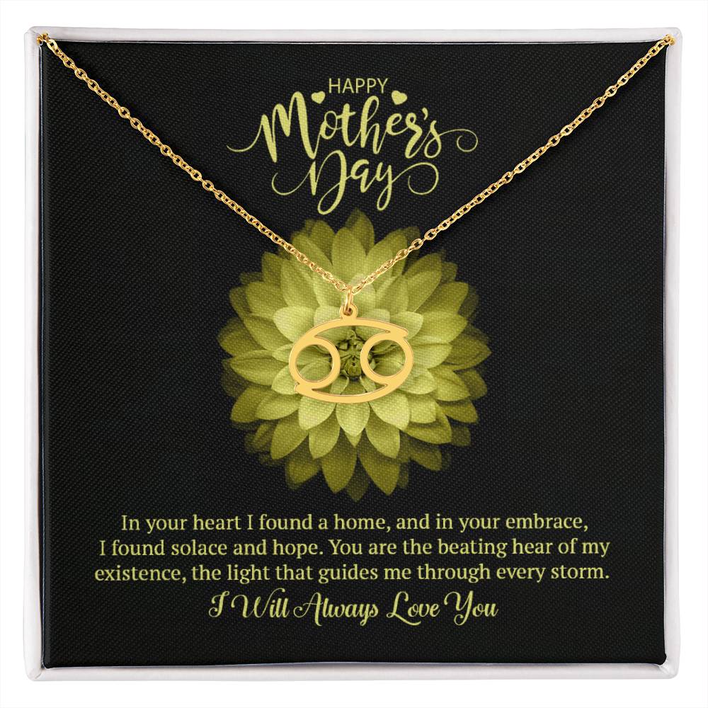 Happy Mother's Day Zodiac Symbol Necklace