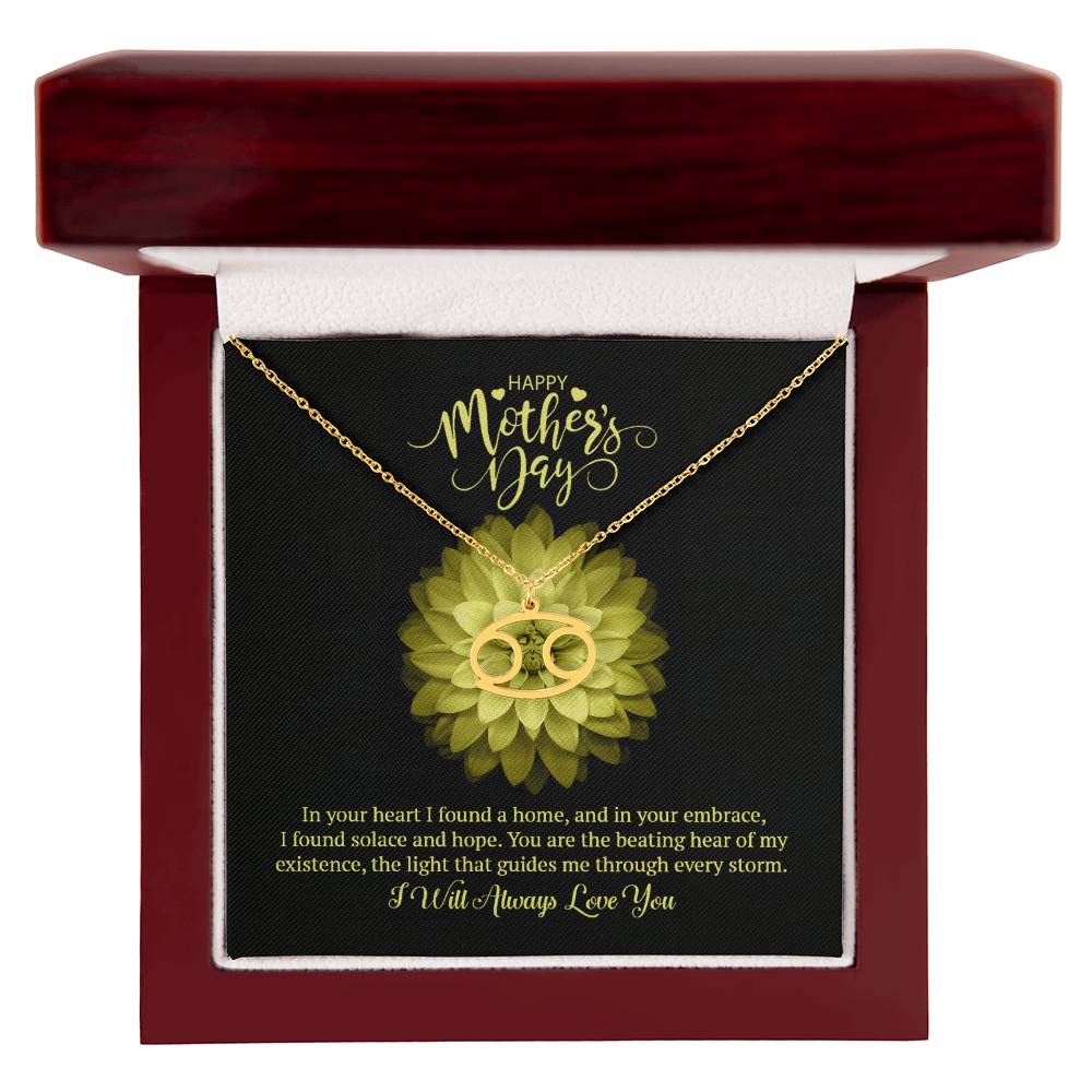 Happy Mother's Day Zodiac Symbol Necklace