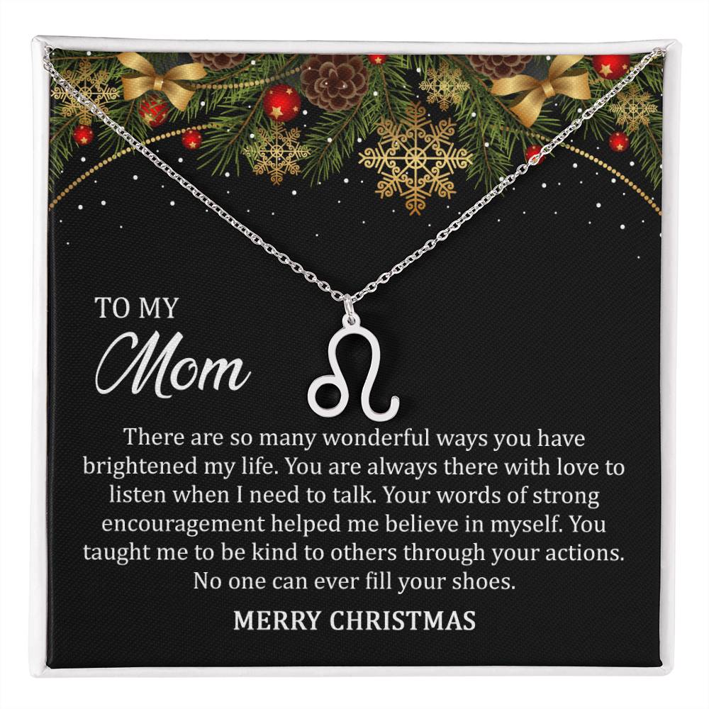 Zodiac Symbol Necklace - To My Mom Merry Christmas