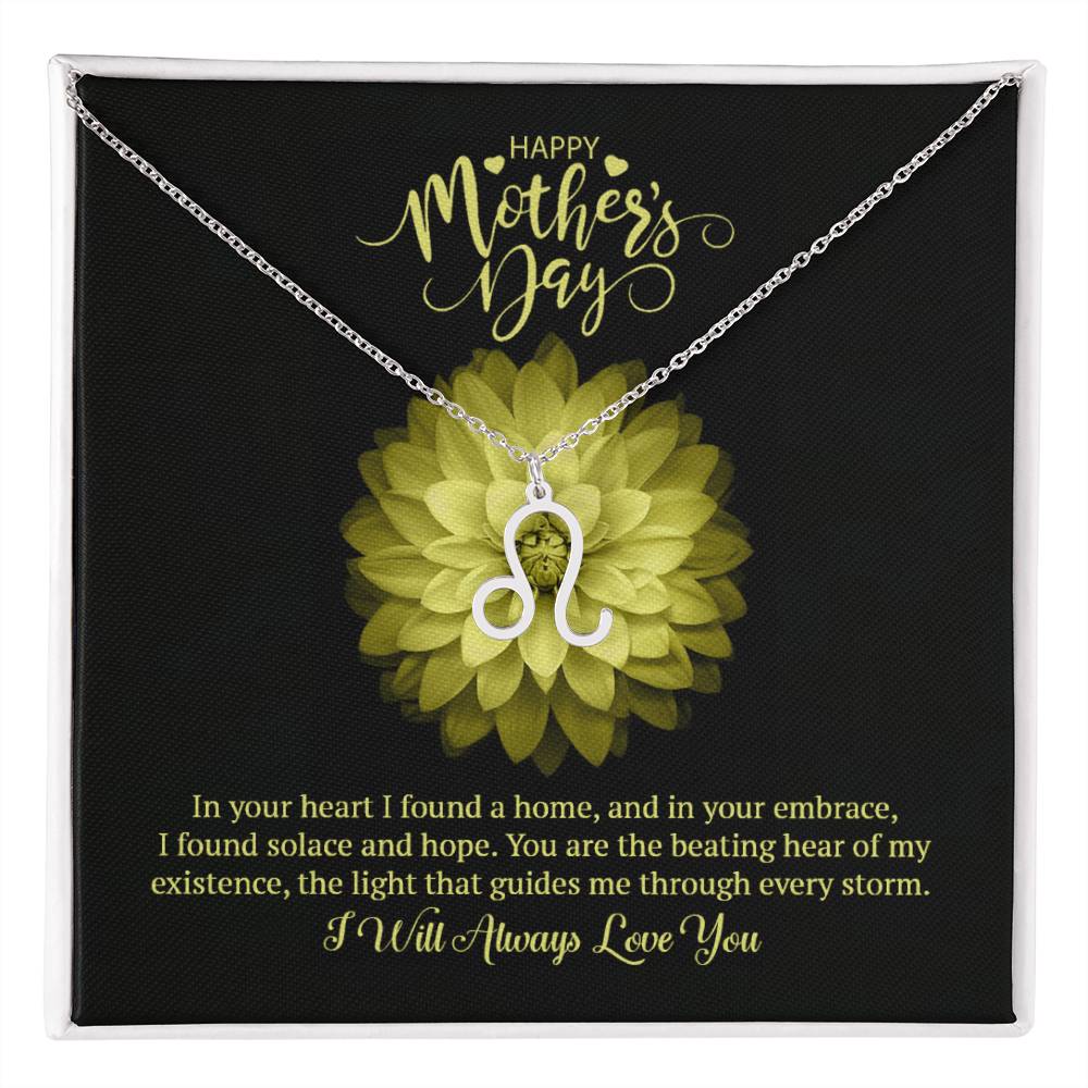 Happy Mother's Day Zodiac Symbol Necklace