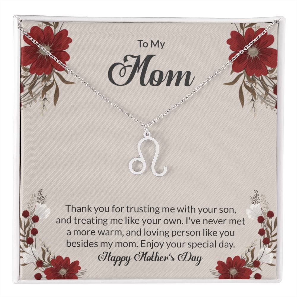 Happy Mother's Day Zodiac Symbol Necklace