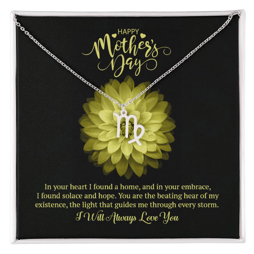 Happy Mother's Day Zodiac Symbol Necklace