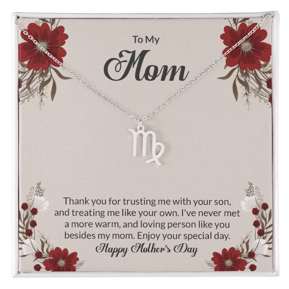 Happy Mother's Day Zodiac Symbol Necklace