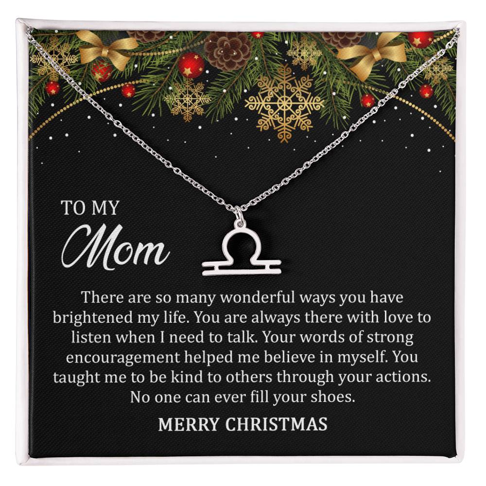 Zodiac Symbol Necklace - To My Mom Merry Christmas