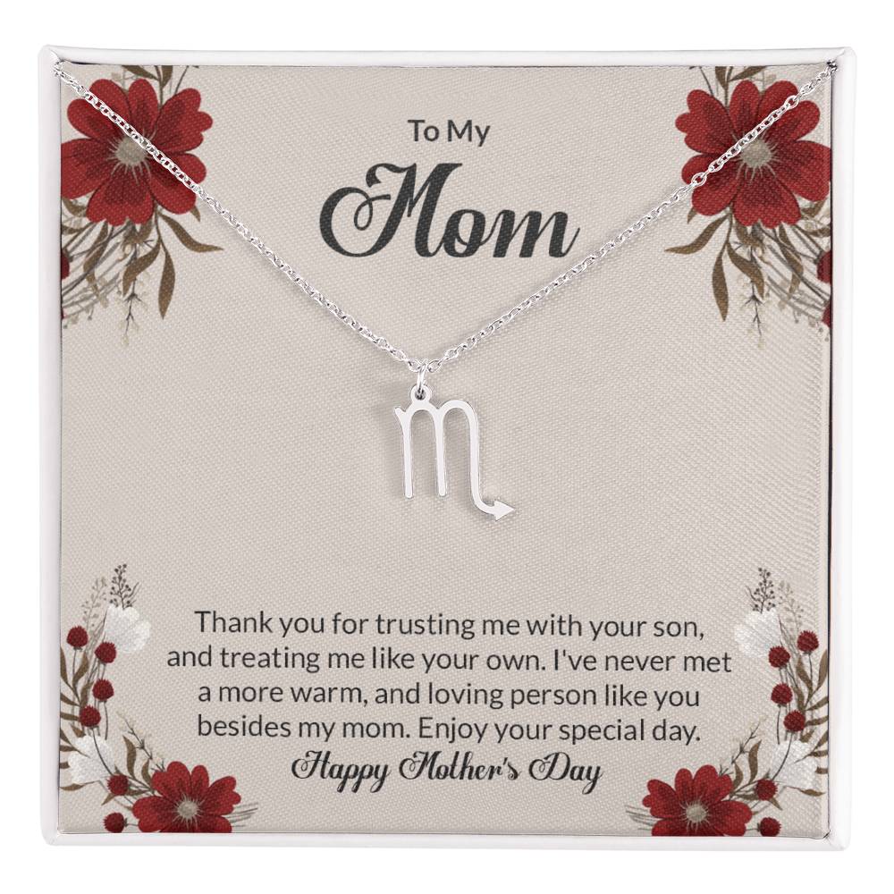 Happy Mother's Day Zodiac Symbol Necklace