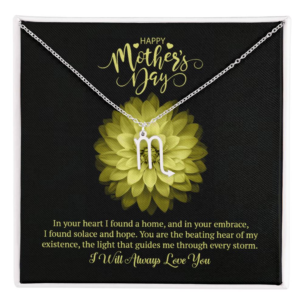 Happy Mother's Day Zodiac Symbol Necklace