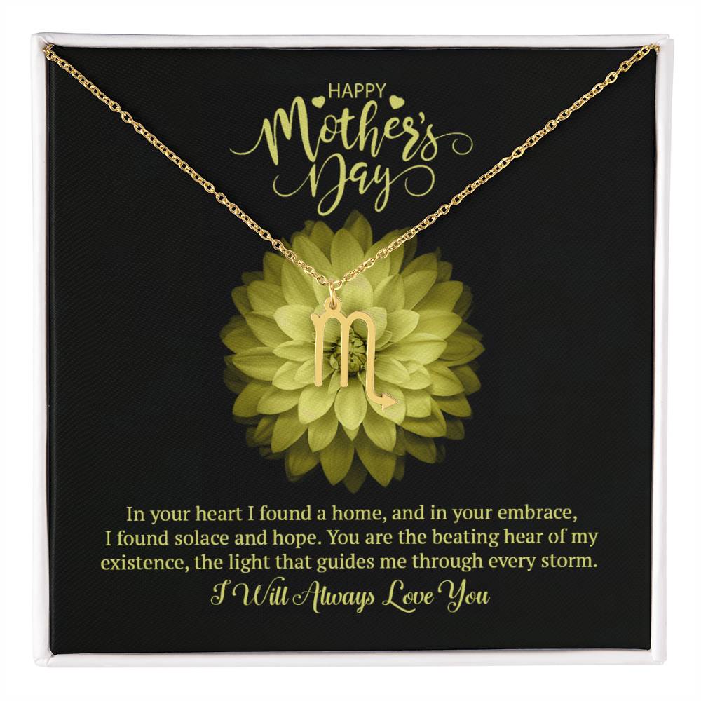 Happy Mother's Day Zodiac Symbol Necklace