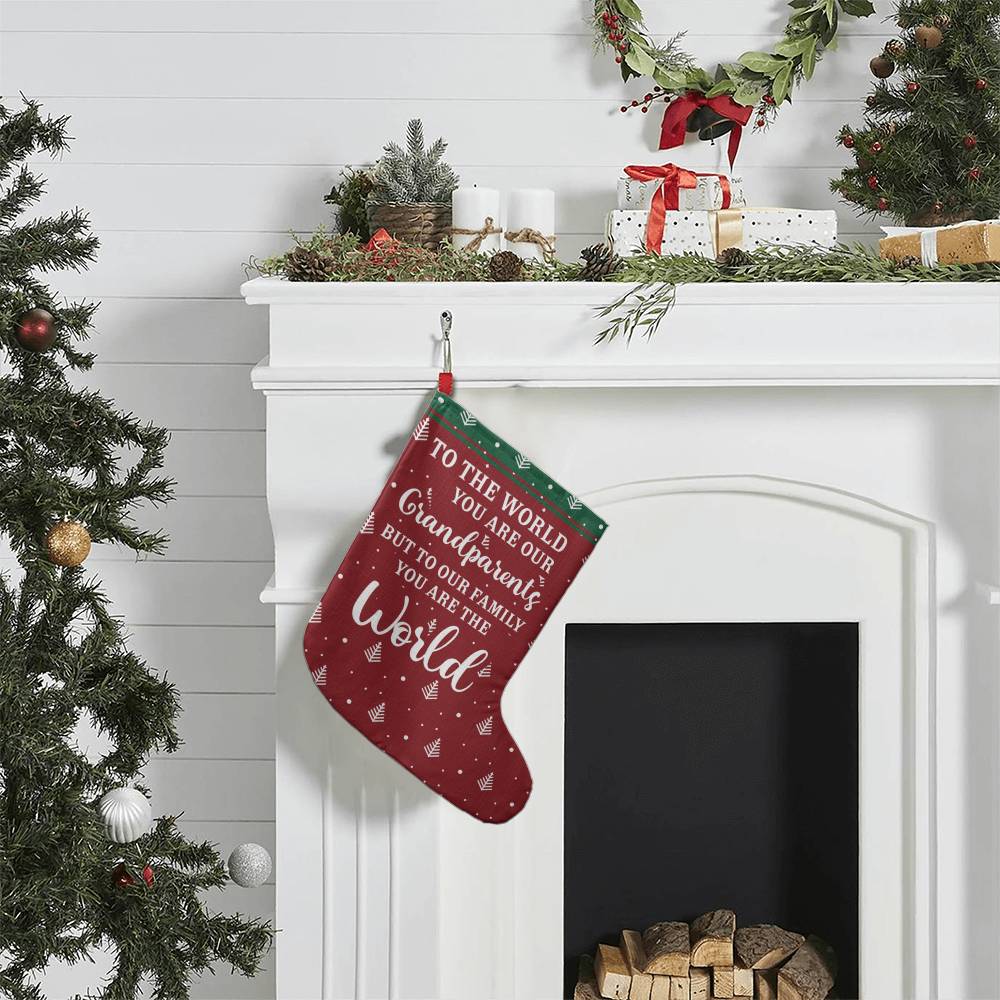 Grandparents Giant Holiday Stocking