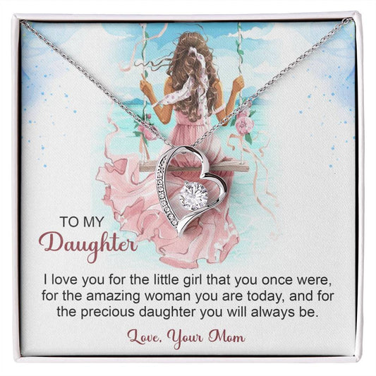 To My Daughter Forever Love Necklace