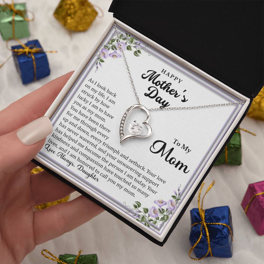 Forever Love Necklace with On Demand Message Card