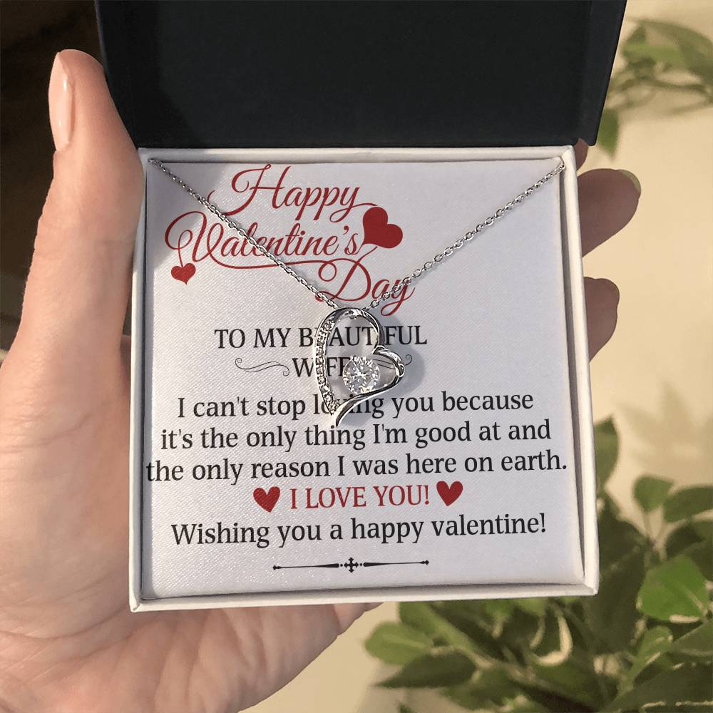 To My Beautiful Wife Forever Love Necklace