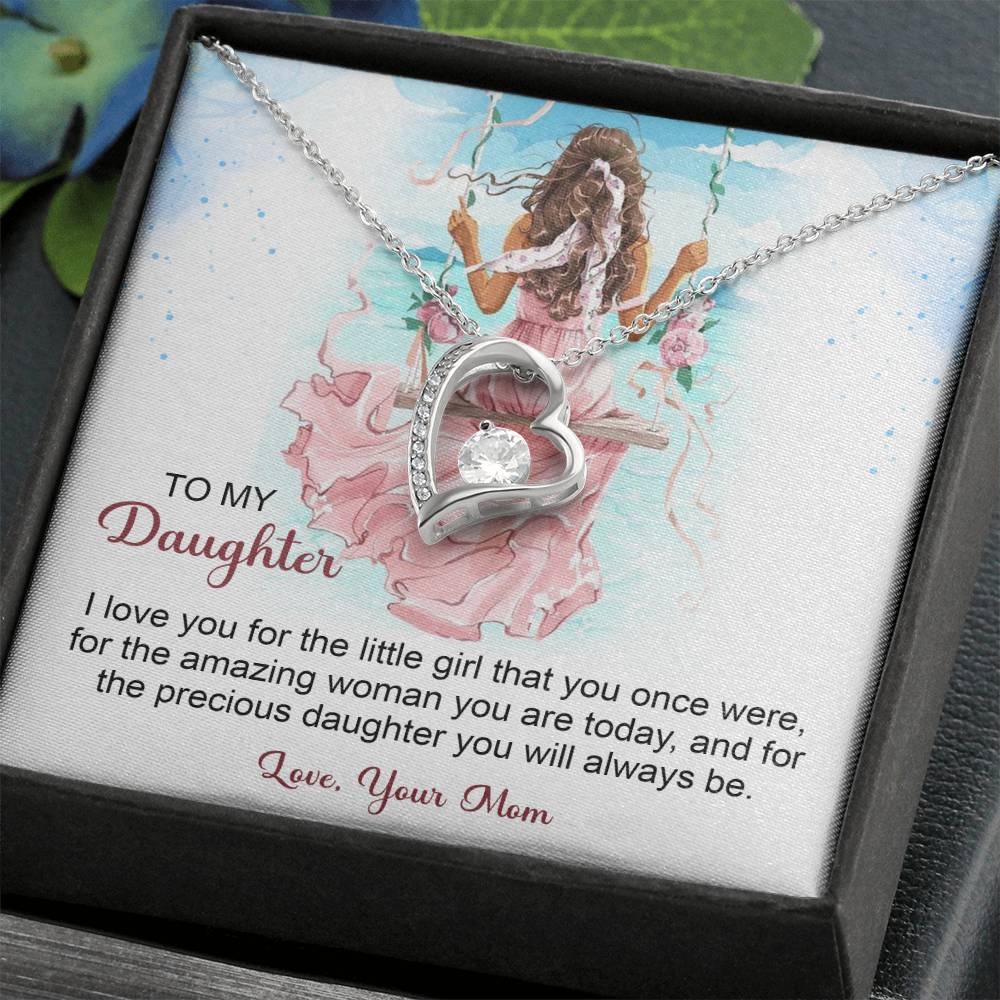 To My Daughter Forever Love Necklace