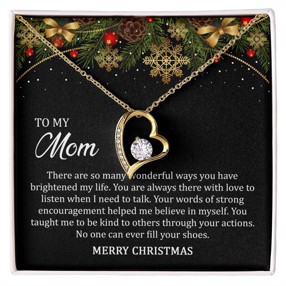 Forever Love Necklace Merry Christmas Mom